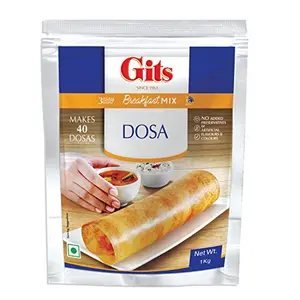 Gits Instant Rice Dosa Breakfast Mix Makes 40 Dosas Pure Veg South Indian Breakfast Mix 1Kg