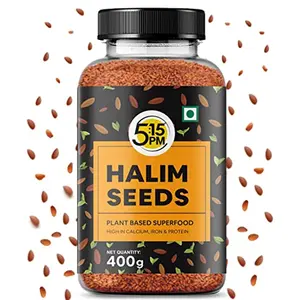 5:15PM Halim Seeds | Aliv Seeds for Eating & Hair Growth | Haleem Seeds | Garden Cress Seeds| Asaliya Seeds - Immunity Booster Superfood 400g