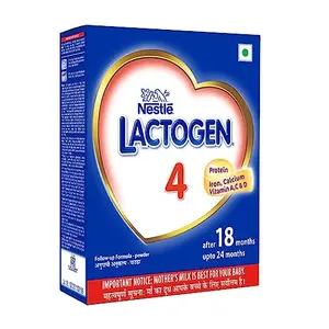 Nestle LACTOGEN 4 Follow-Up Formula Powder - After 18 Months Upto 24 Months Stage 4 400g Bag-in-Box Pack