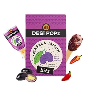GO DESi POPz with Bitz | Masala Jamun | 50 Pcs | Fruit Snacks | Java Plum | 400 gm