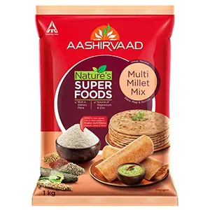 Aashirvaad Nature's Superfoods Multi Millet Mix 1kg Pack Super Nutritious Millet Flour