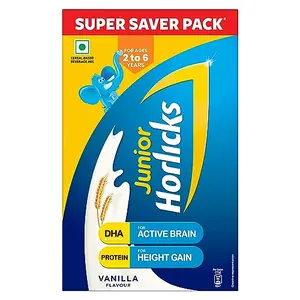 Junior Horlicks Vanilla Health & Nutrition Drink 1 kg Powder refill pack For Toddlers & Young Kids For Im