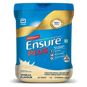 Ensure Plus Powder - 1 Kg (Vanilla) Blue