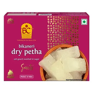 Bhikharam Chandmal Dry Agra ka Petha - White Petha - Dry Sweet - Special Agra Petha - Indian Sweet - 400 Gm (Pack of 1)