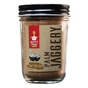 Nutty Yogi Organic Palm Sugar (Jaggery) Low GI High in Nutrients 100% Organic Sweetener Sugar Replacement Caramel Flavour Use in Tea Desserts Gur 125g