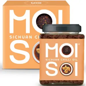 MOI SOI Sichuan Chilli Oil- 175gms | Quality Sauce Dip| Cook | Dipping Sauce | Marinate | Spread - Stir Fry Cooking Sauce | Vegan Friendly | No MSG | No artificial colour | Shipped Fresh | Chinese Sauce | Oriental Sauce | Asian Sauce | Dip with momos pizz