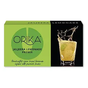 Orika Jaljeera Lemonade Infused With Premium Herbs | Handcrafted Instant Drink Premix | Refreshing Summer Drink (190 g-10 Sachets)