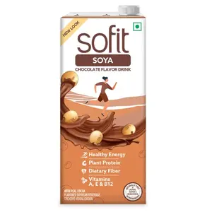 Sofit SOYA Drink Chocolate 1L (Pack of 2)| Vegan Drink