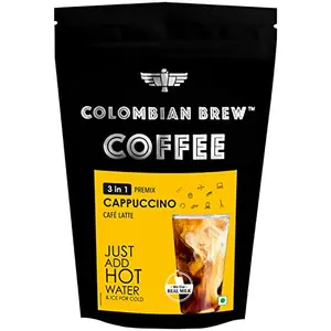 Colombian Brew 3 in 1 Cappuccino Cafe Latte Instant Coffee Powder Premix 1kg
