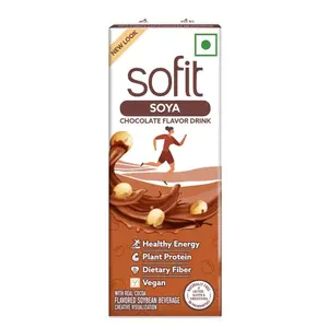 Sofit SOYA Drink Chocolate 200ml (Pack of 6)| Vegan Drink