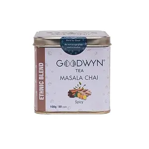 Goodwyn Masala Chai Classic Black Tea with Traditional Indian Spices100 Grams