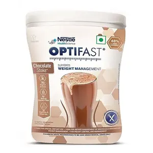 Nestle Optifast Weight Management Shake | Chocolate Flavour |Low GI Formula|Scientifically Designed Weight Loss Diet | Meal Replacement Shake for Weight Loss | 400g Jar