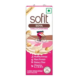 Sofit Soya Drink Vanila 200ml (Pack of 6)| Vegan Drink