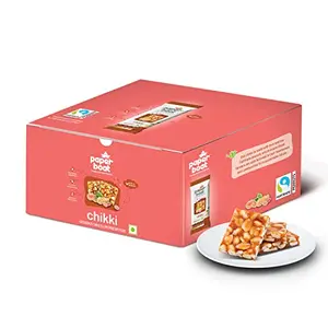 Paper Boat Chikki Peanut Bar No Added Preservatives and Colours | Gajak | Sweets | Made with Jaggery | Gazak (Pack of 30 25g Each)