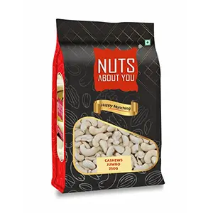 Nuts About You CASHEWS Jumbo 250 g | 100% Natural | Jumbo Kernel | Crunchy | W240 grade | Kaju