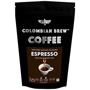Colombian Brew Arabica Espresso Filter Coffee Powder Roast & Ground Strong 1kg