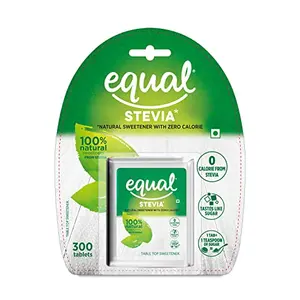 Equal Stevia 300 Tablets | Plant-Based 100% Natural Sweetener | Sugar Free |  Friendly | Vegan & Keto Friendly | Pack of 1