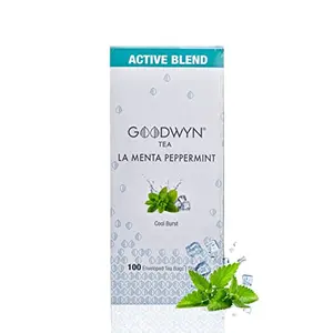 Goodwyn Peppermint Tea Herbal Tea to Refresh and Rejuvenate 100 Tea Bags