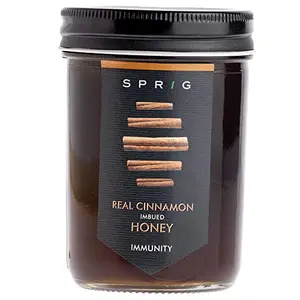 Sprig Cinnamon Imbued Honey | 100% Natural Honey infused with Sri Lankan Cinnamon| No Added Sugars | No Adulteration | Improves Immunity| Use as Natural Sweetener | Vegetarian |325g