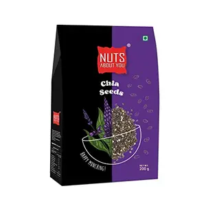 Nuts About You CHIA Seeds 200 g | Raw | Premium | 100% Natural | Diet Food