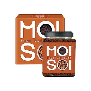 MOI SOI KUNG PAO SAUCE - 175gms | Cook | Dip | Marinate | Spread - Stir Fry Cooking Sauce | Vegan Friendly | Gluten free Product | No MSG | Shipped Fresh | No artificial colour | Chinese Sauce | Oriental Sauce | Asian Sauce | Just Toss with Rice  Noodle  