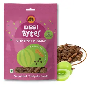 GO DESi Chaat - Chatpata Amla Pouch | Amla Candy| Dry Amla | Gooseberry| (Pack of 10)350 gm
