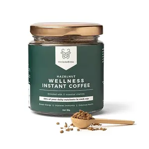 IncredaBrew Gold Hazelnut Flavoured Wellness Instant Coffee 50gm