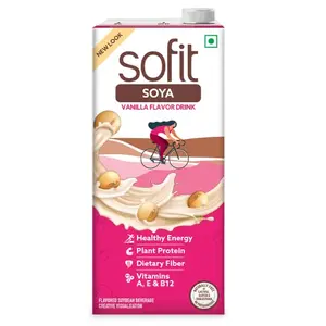 Sofit SOYA Drink Vanila 1L (Pack of 2)| Vegan Drink