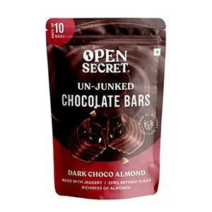 Open Secret Dark Chocolate Gift Pack Box Hamper | Flavour Bar | Healthy Premium Snacks Item For Kids Family | Wedding Birthday | No Refined Sugar | Pack of 1-10 Chocolate Bar