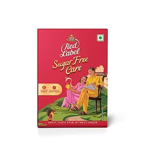 Red Label Sugar Free Care| Great Taste of Tea even without Sugar| Suitable for s |Sweetened with 0 calorie flavours | 250g
