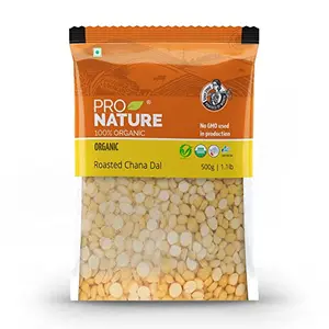 Pro Nature 100% Organic Roasted Channa Dal 500g