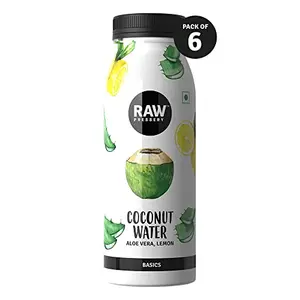 Raw Pressery Coconut Water with Aloe Vera Lemon 200 ml |Pack of 6