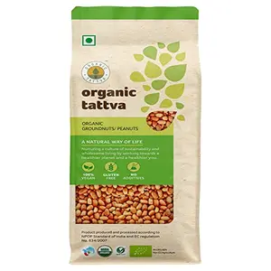Organic Tattva Organic Raw Peanuts/Groundnuts -1 KG | 100% Vegan and Gluten Free | Raw Unpolished and Unadulterated