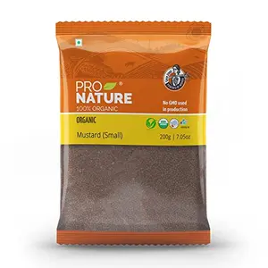 Pro Nature 100% Organic Mustard Seeds 200g