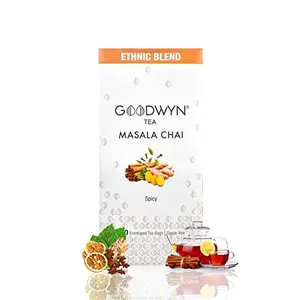 Goodwyn Masala Chai Classic Black Tea with Traditional Indian Spices100 Tea Bags 