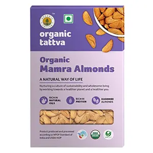 Organic Tattva Organic Kashmiri Mamra Almonds/Badams 100 Gram(Pack of 1)