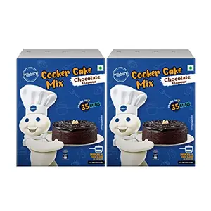 Pillsbury Cooker Cake Mix Choco Eggless 159 gm x Pack of 2 318 gm