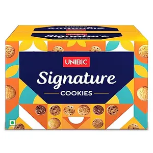 Unibic Signature Collection Cookies | Nutty Delight Combo | Cashew Nut Choco Nut & Fruit & Nut Cookies | Family Snacks Biscuit | 900gm