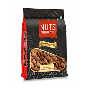 Nuts About You ALMONDS Roasted - Salted 200 g | Lightly Salted | Perfectly Roasted | Fresh & Crunchy