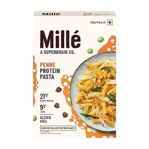 Mille High Protein Penne Pasta | No Maida | 1.8X Plant Protein | 250Gms