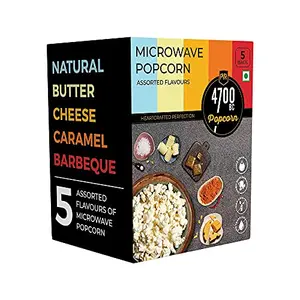 4700BC Popcorn Microwave Bags Assorted Flavours 454g (Pack of 5)