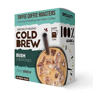 Toffee Coffee Roasters | Irish Cold Brew Bags | Easy Brew Coffee | Cold Brew Coffee | Pack of 3 Bags | 100% Arabica Coffee | Makes 12 Cups of Coffee |