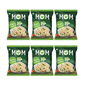MOM - Meal of the Moment Veggie Upma Pouch 63g (Pack of 6) - Ready to Eat | Instant Food | No added Preservatives