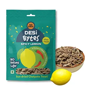 Go Desi Bytes Spicy Lemon Chaat Desi Chaat Dried fruits Fruit snack Dehydrated Fruit candy Pack of 10