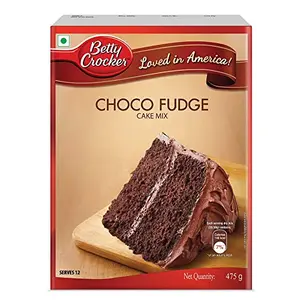 Betty Crocker Choco Fudge Instant Cake Mix Powder| Cake Mix for Kids| No-Preservatives|475g