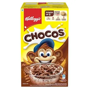 Kellogg's Chocos 700g/715g with Whole Grain | Protein & Fibre of 1 Roti* in each bowl**| High in Calcium & Protein 10 Essential Vitamins & Minerals | Breakfast Cereal for Kids