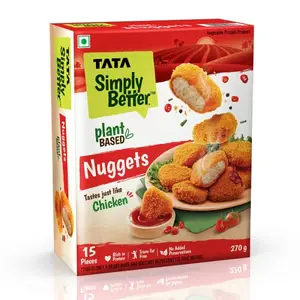 Tata Simply Better Plant-Based Nuggets Tastes Just Like Chicken - 15 Pieces 270g