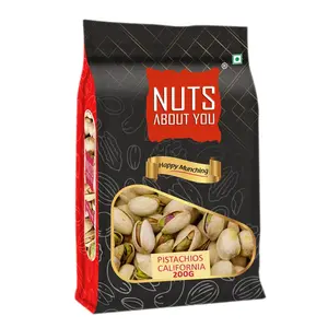 Nuts About You California Pistachios Roasted & Salted 200 g | Lightly Salted | Perfectly Roasted | Fresh & Crunchy