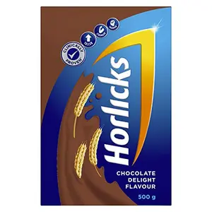 Horlicks Junior Chocolate Flavour Health & Nutrition Drink 500g Refill for Toddlers & Young Kids for Brain Development Weight Gain and Immunity Chocolate Flavour Jar 500 g