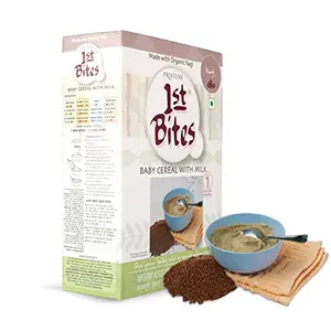Pristine 1st BITES Baby Cereal 300g | Baby Food (6-24 Months) Stage-1 100% Organic Ragi | Infant Food